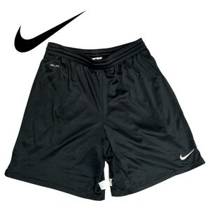 Nike Youth Black and White Dri-Fit‎ Athletic Shorts - Size L